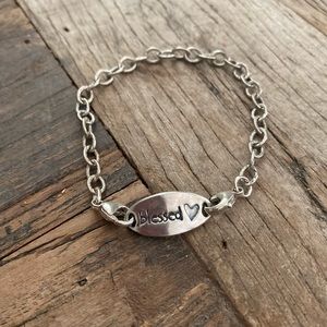 .925 Sterling Silver Blessed Bracelet